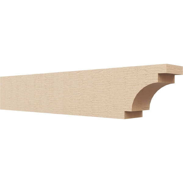 Ekena Millwork 4in. W x 6in. H x 32in. L Mediterranean Woodgrain TimberThane Rafter Tail, Primed Tan RFTUR04X06X32MEDRCPR - main